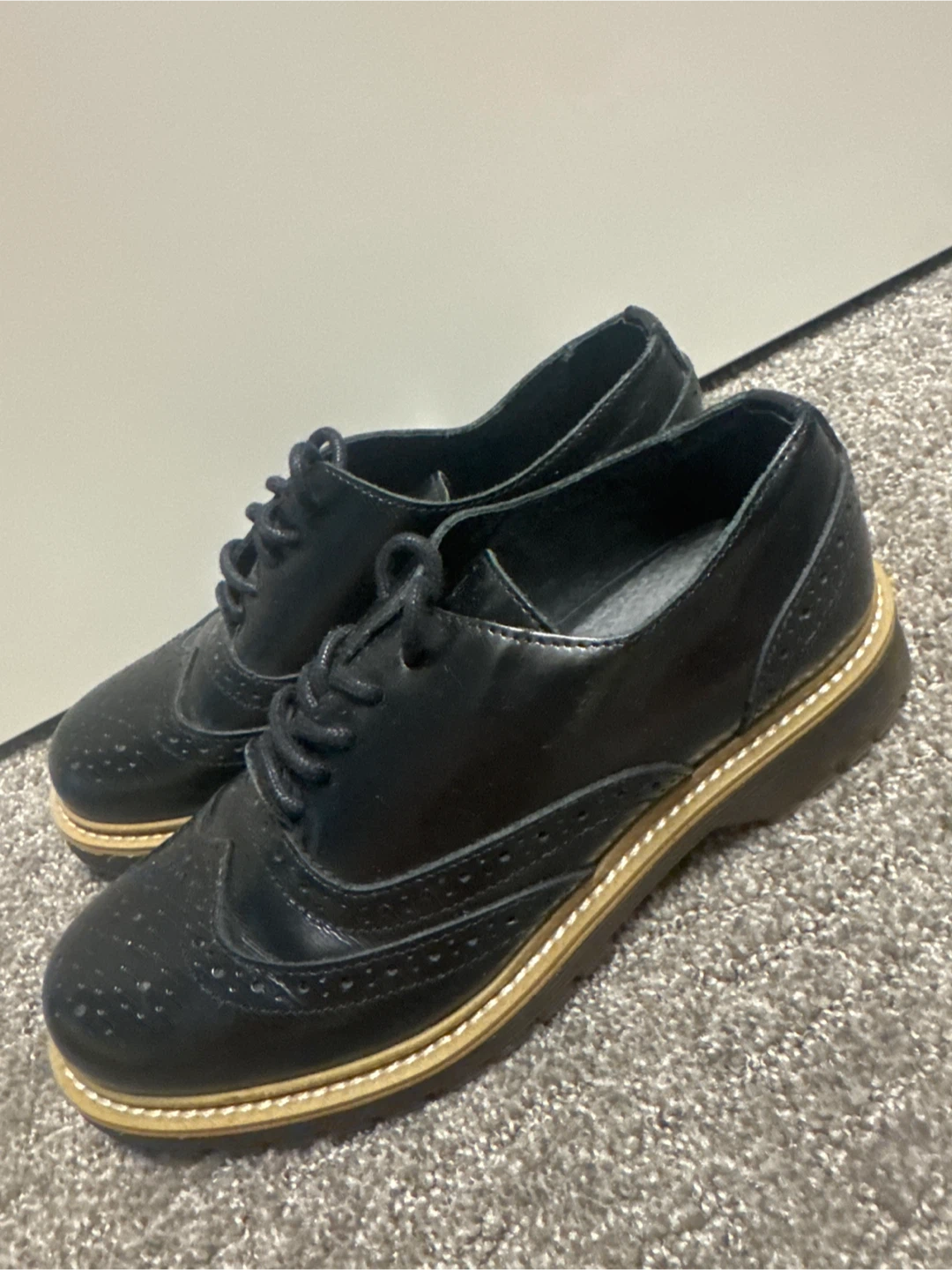B2 Black unisex Oxford Shoes - photo 2