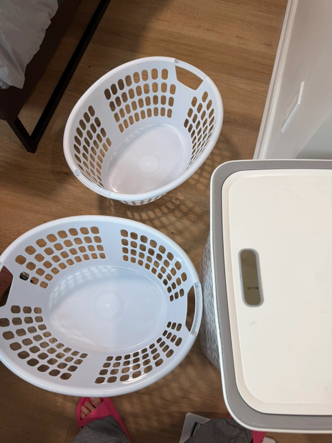 Foldable Laundry Basket with Lid - photo 2