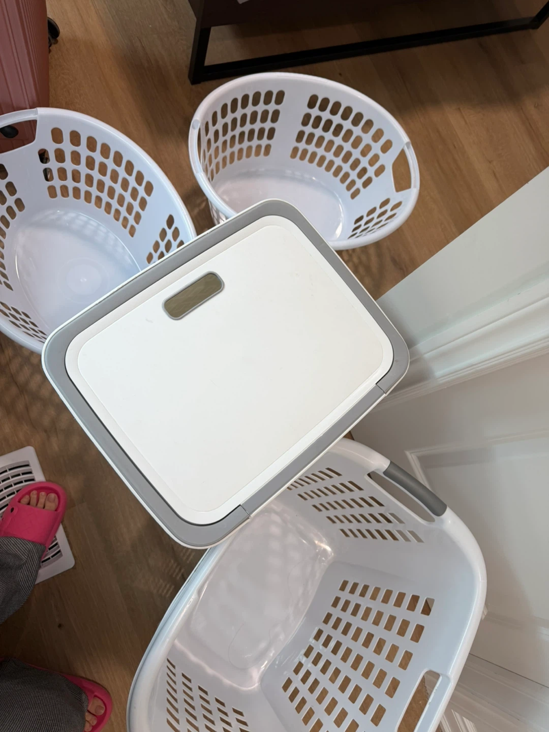 Foldable Laundry Basket with Lid - photo 3