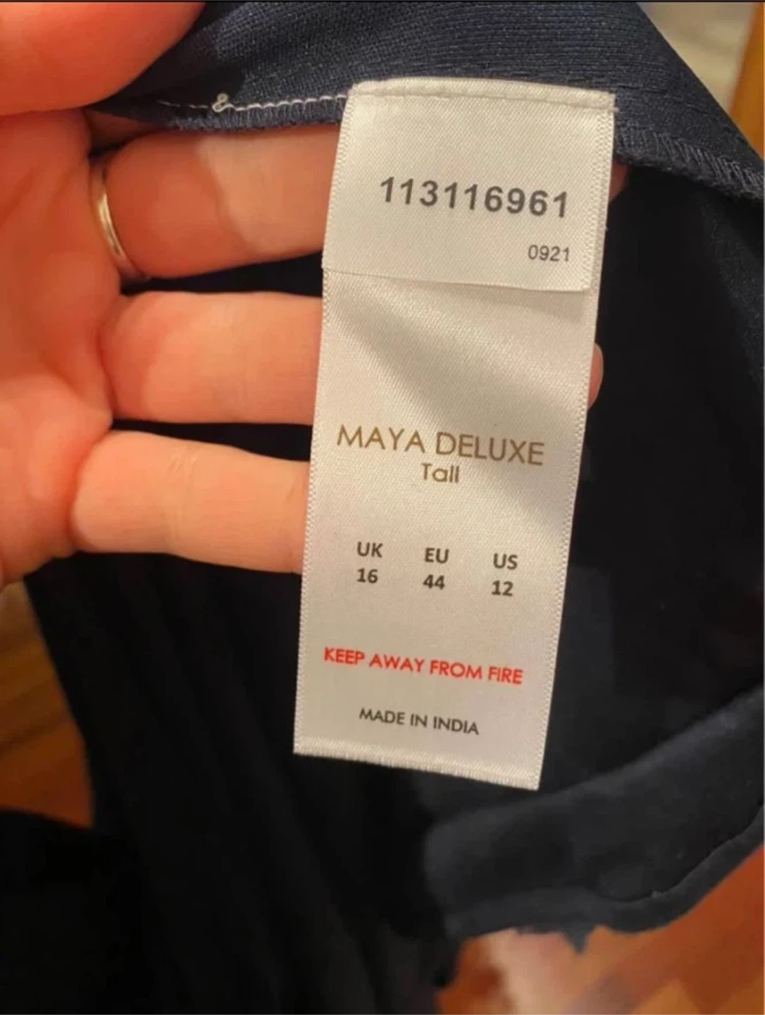 Maya Deluxe Navy Sequin bodice Maxi Dress - photo 2