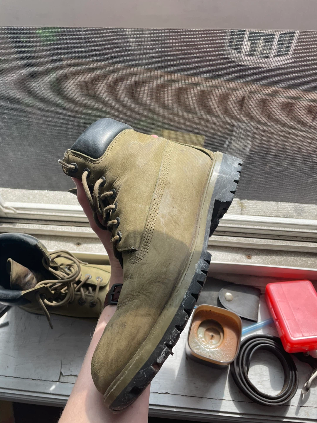 Green Timberland Boots Men’s size 11 - photo 3