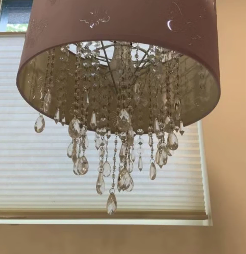 Purple Butterfly Chandelier Pendant Light - photo 2
