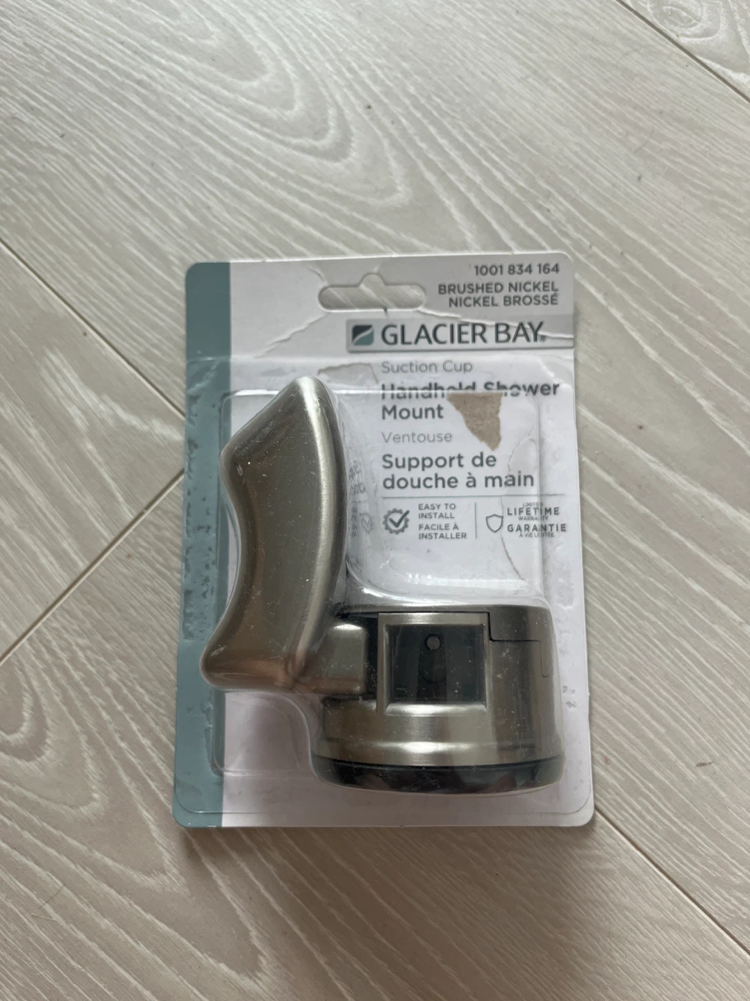 Glacier Bay Brushed Nickel Suction Cup Handheld Shower Mount - photo 4