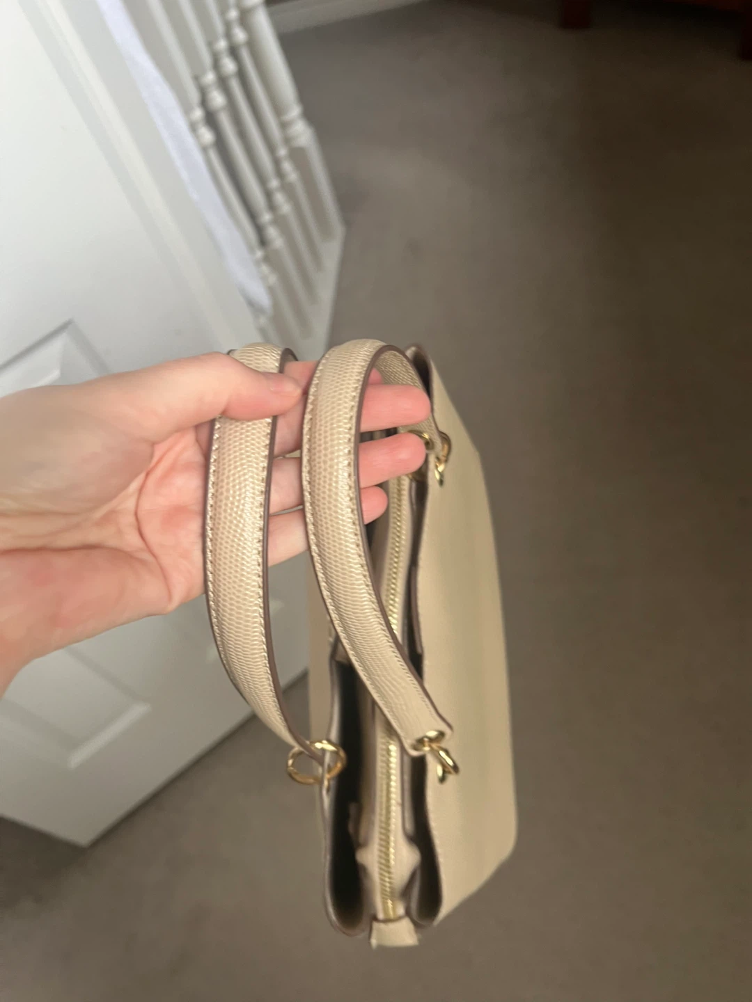 Anne Klein Beige Bag with Butterfly Charm - photo 2