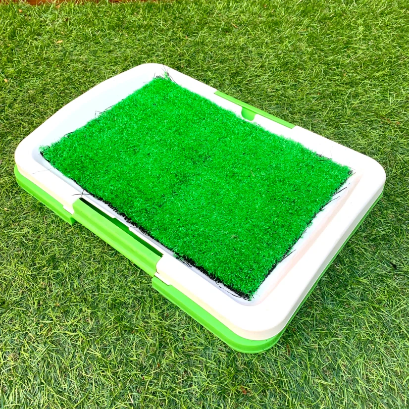 Pet Potty Training Tray Dog Grass Pee Pad Indoor Pets Toilet