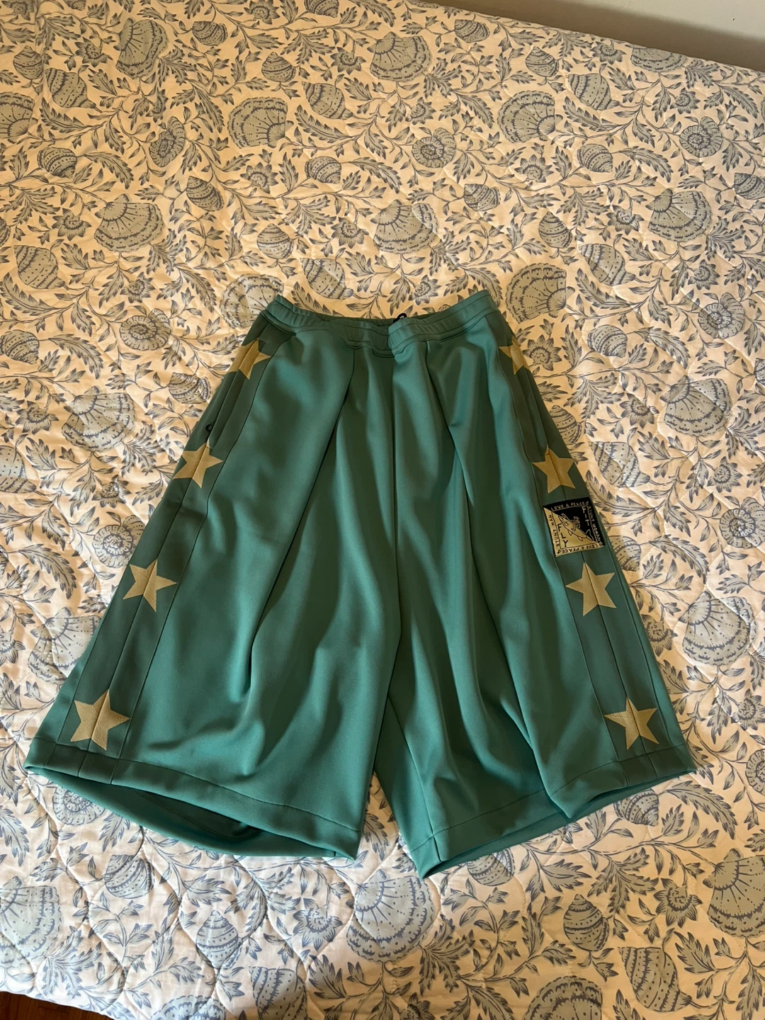 Kapital Smooth Jersey Tracks Shorts/Jorts (Betsy Ross)