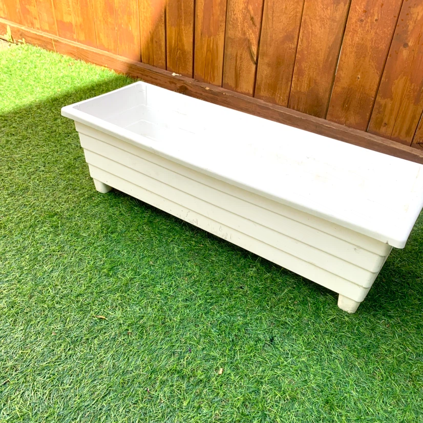 Planter Box Flower Pot Window Plants Indoor Outdoor Graden White - photo 3
