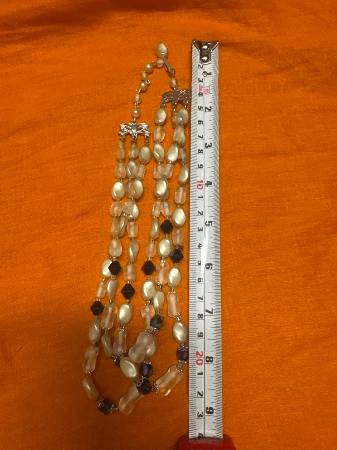 Multilayered Beaded Necklace with Silver Clasp - photo 4