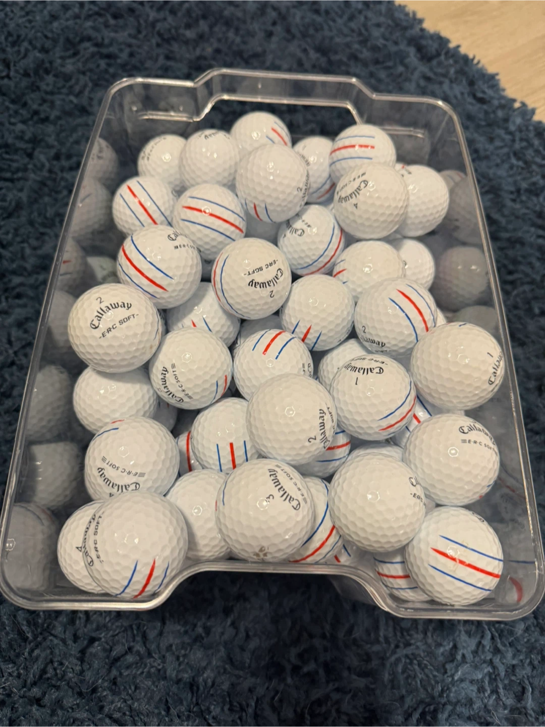 DOZEN MINT CALLAWAY ERC SOFT TRIPLE TRACK GOLF BALLS