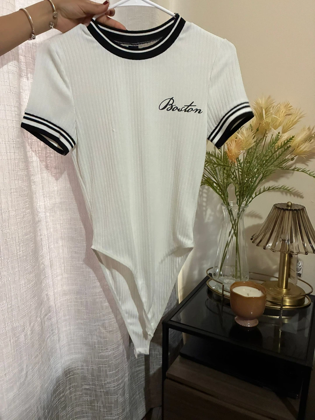 White Boston Bodysuit