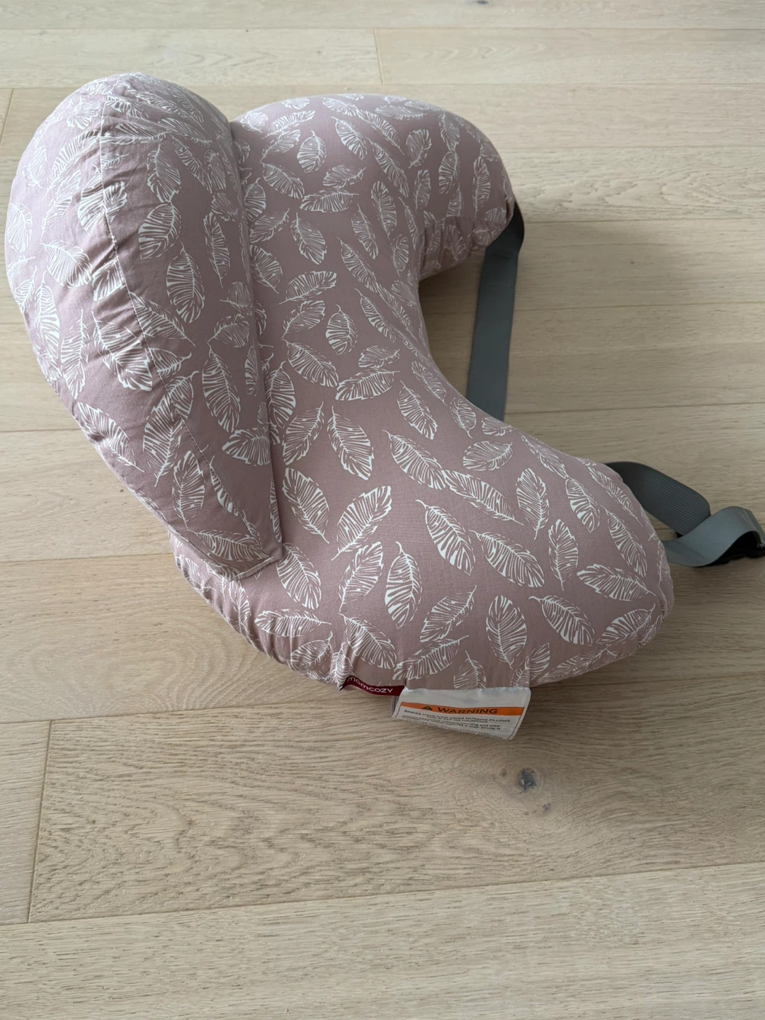 Momcozy Nursing Pillow - Pink Feather Print