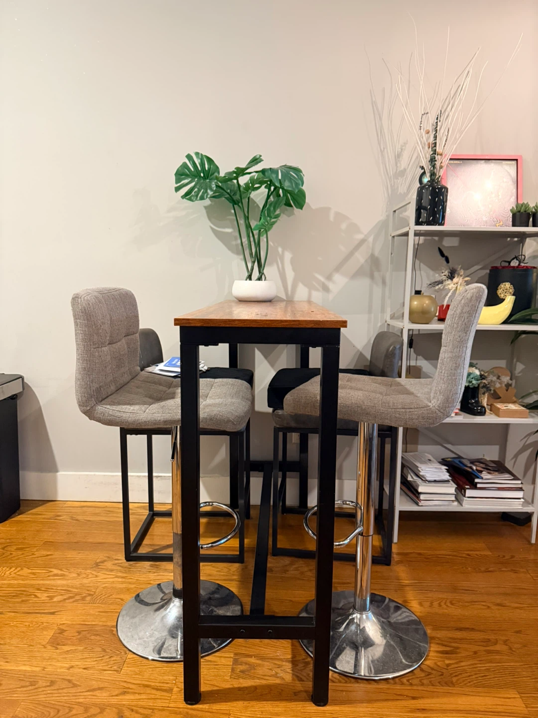 Bar Table and 2 Stools Set