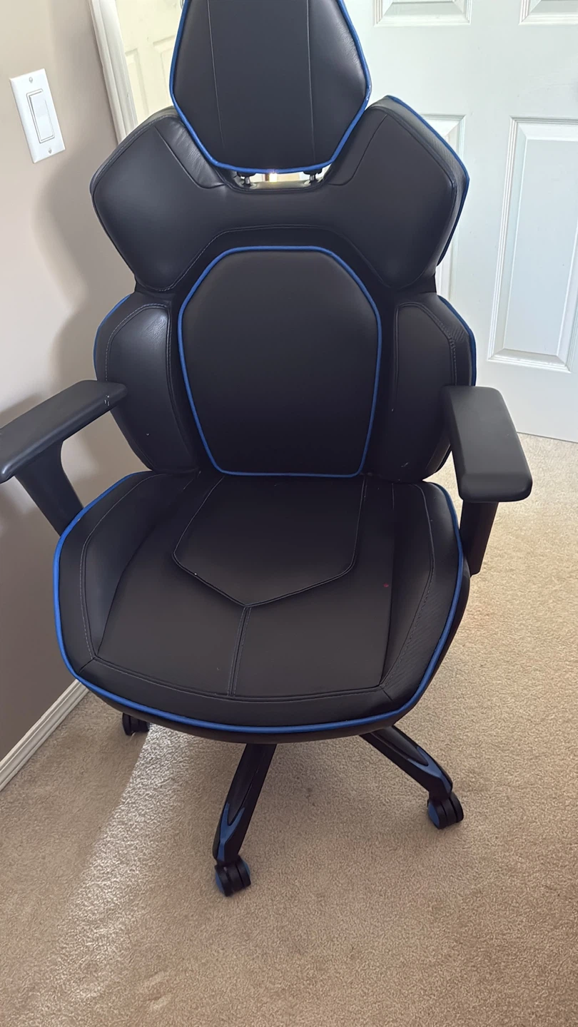 Black and Blue Gaming Chair - photo 2