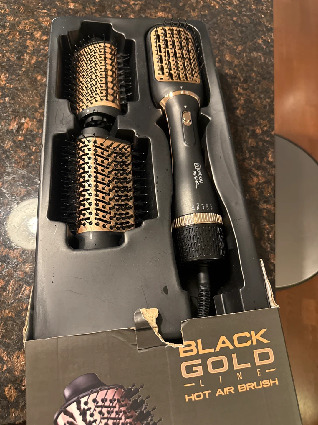 NiceBoy by WHALL "Black Gold Line" Hot Air Brush HB-821 - photo 3