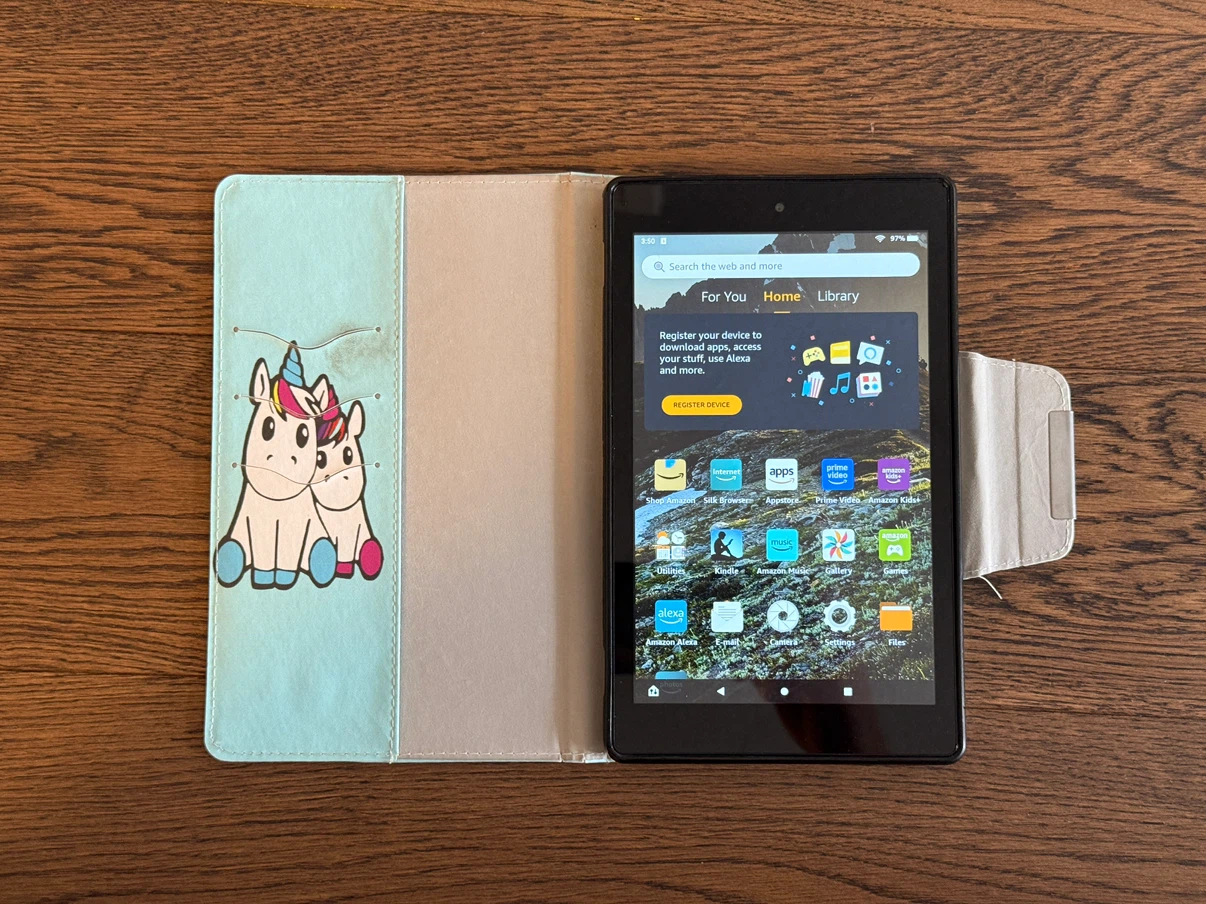 Amazon Fire HD 8 (8th Gen) Tablet with Unicorn Case