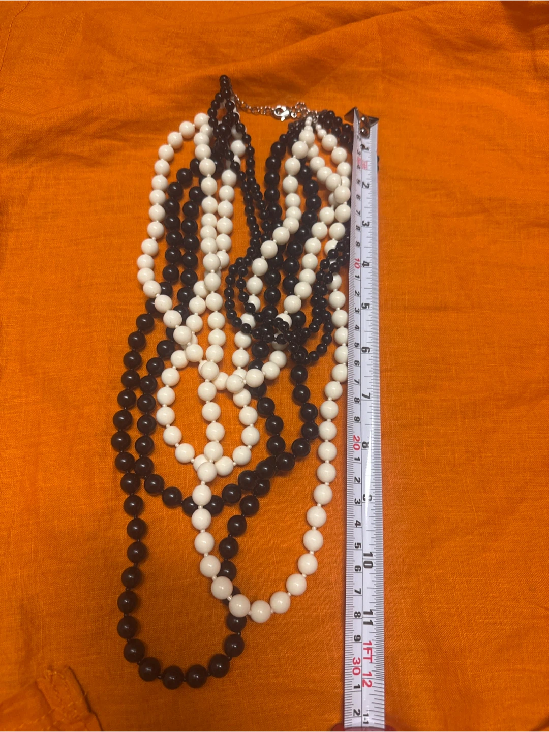 Black and White Beaded Necklaces - Set of 5 - photo 2