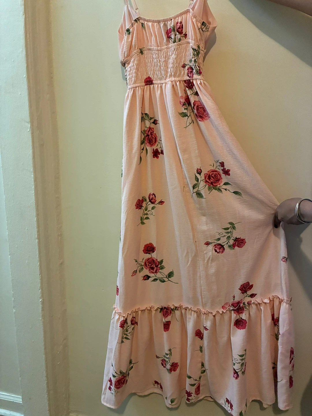 Women's Pink Floral Maxi Dress - photo 2