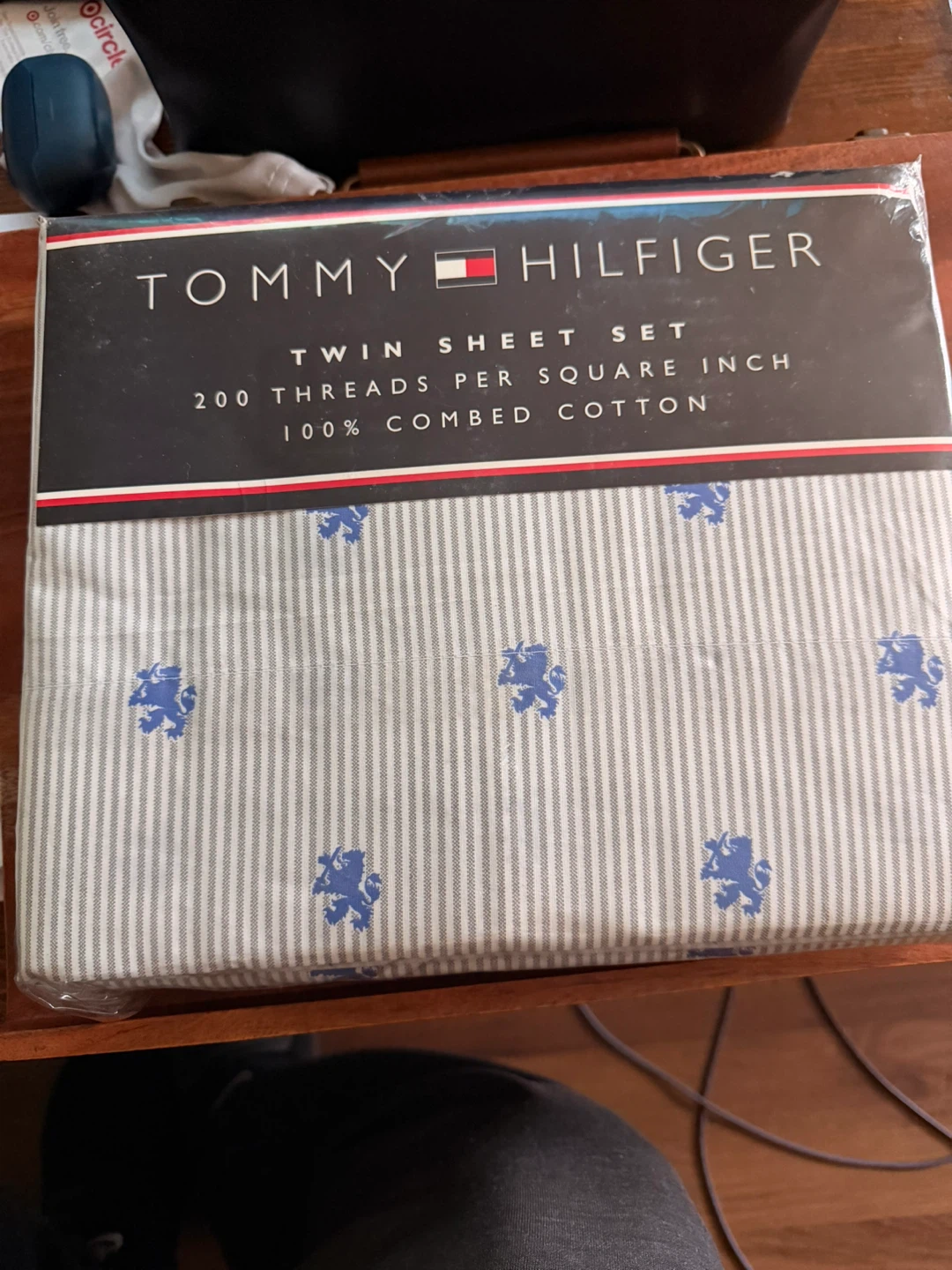 Tommy Hilfiger Twin Sheet Set - 100% Combed Cotton, 200 Threads