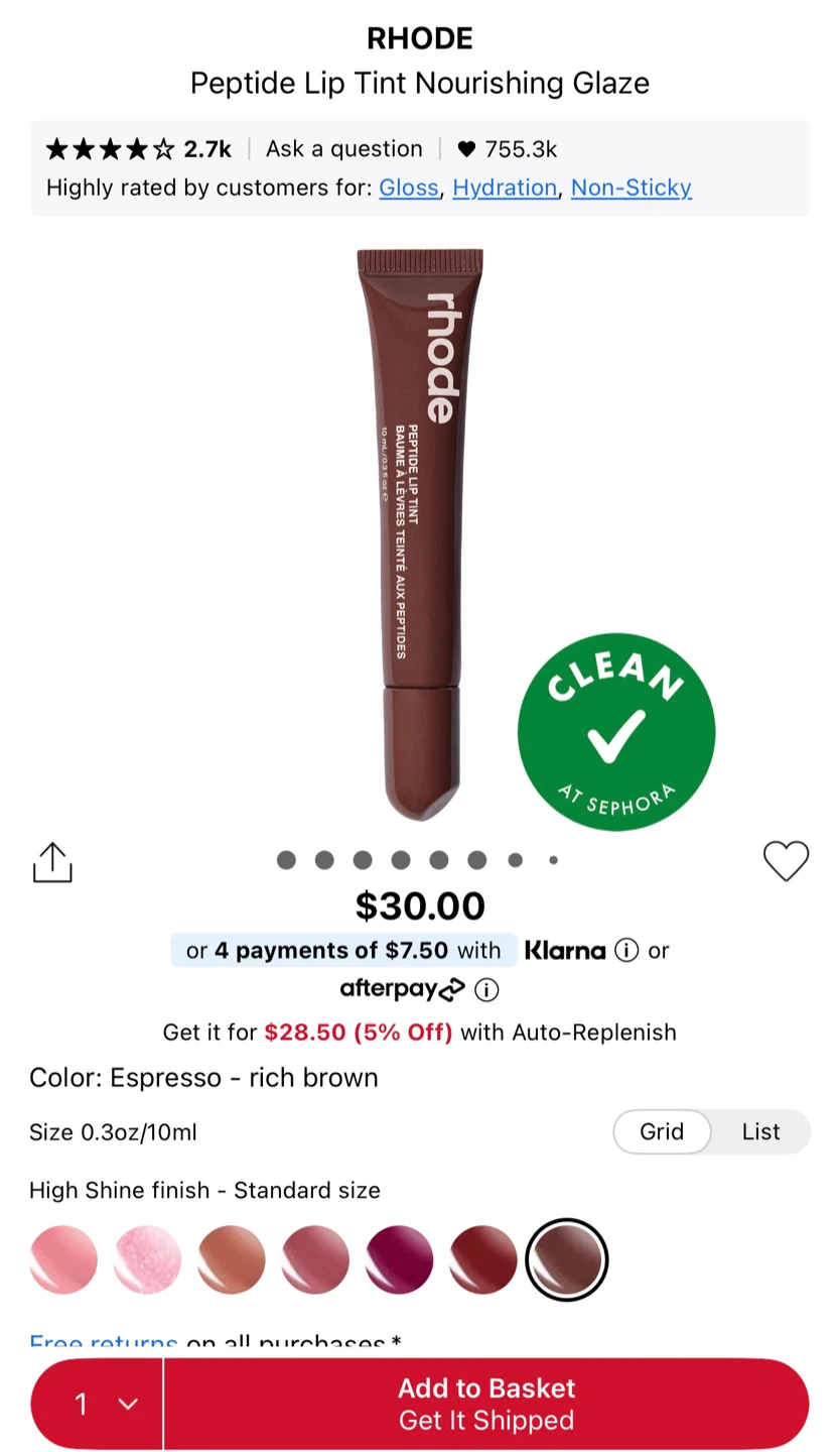 Rhode Peptide Lip Tint $20.00 each 🆕 - photo 4