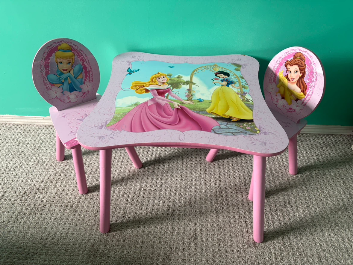 Disney Princess Kids Table and Chairs Set