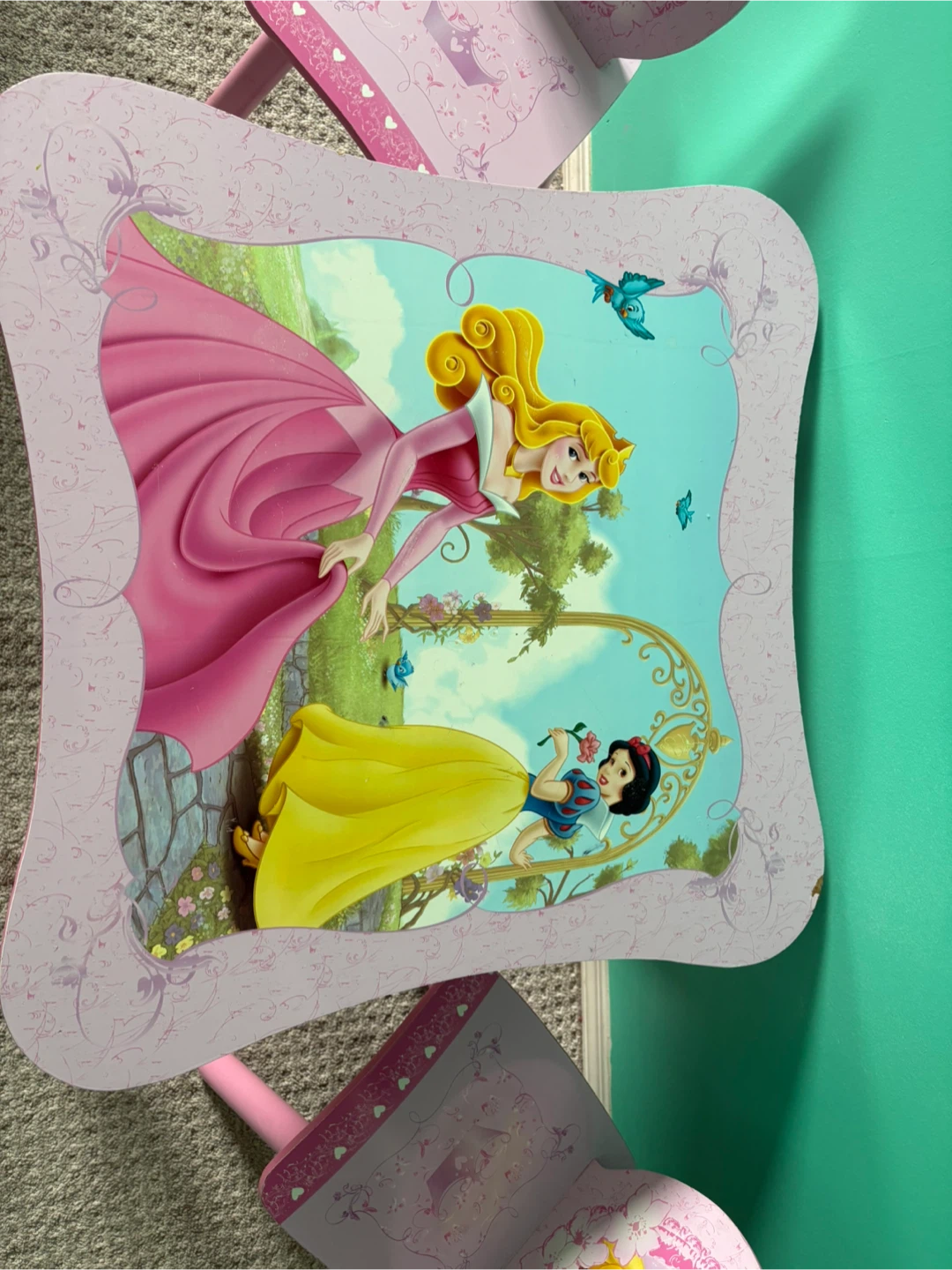 Disney Princess Kids Table and Chairs Set - photo 2