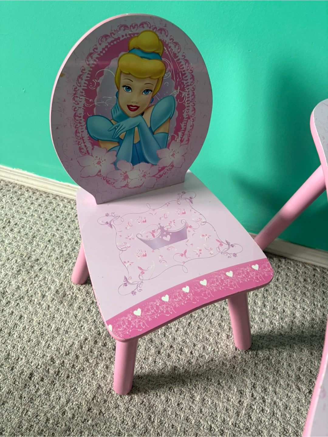 Disney Princess Kids Table and Chairs Set - photo 3