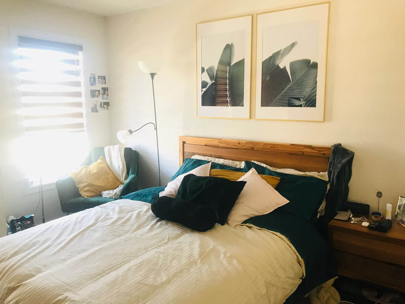 Structube Clarence Queen Size Bed Frame & Night Stand - photo 2
