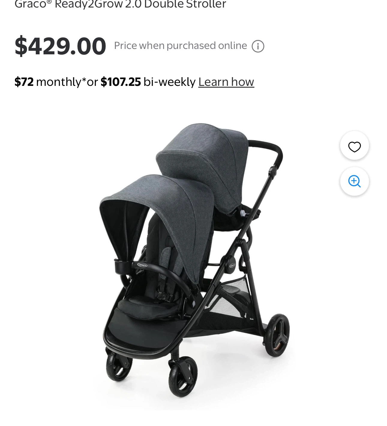 Graco Ready2Grow 2.0 Double Stroller