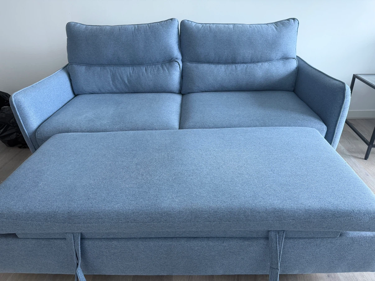 Blue Sofa Bed - photo 2