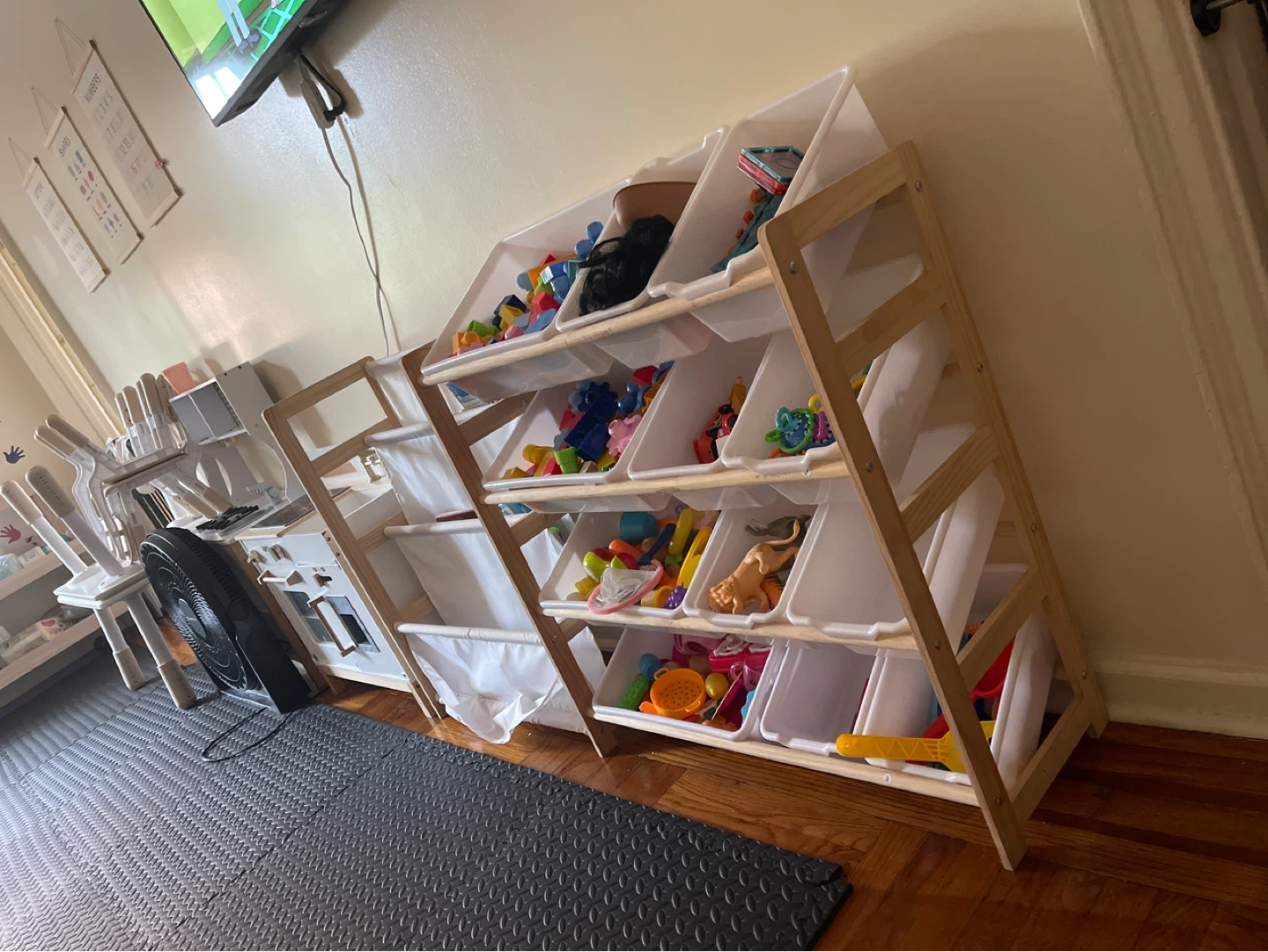 Kids Toy Organizer Storage Shelf with Bins