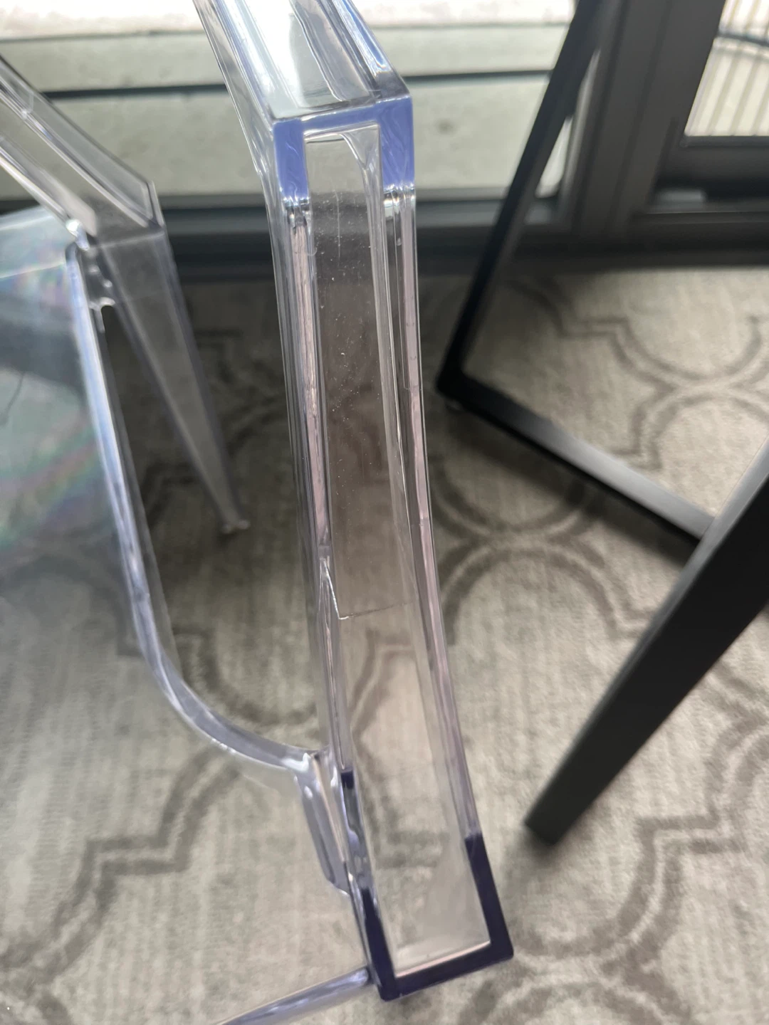 Clear Acrylic Accent Chair - photo 3