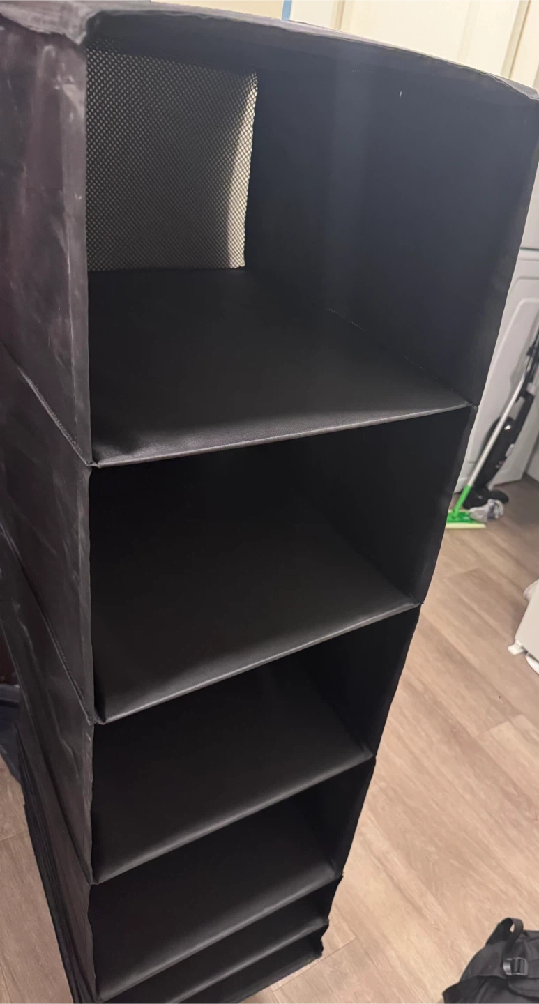 Black Hanging Closet Organizer