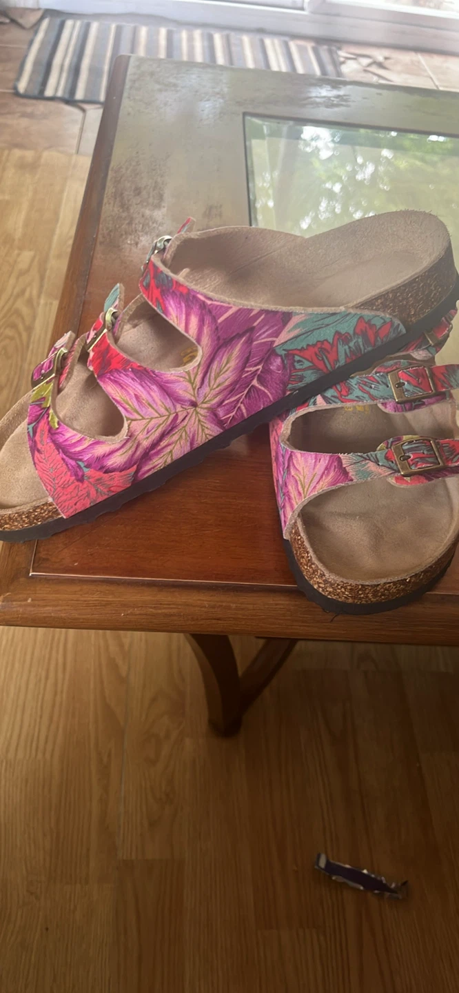 Viking Sandals - Floral Print