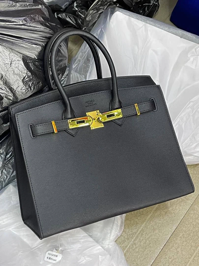 Hermes Black Top Handle Bag