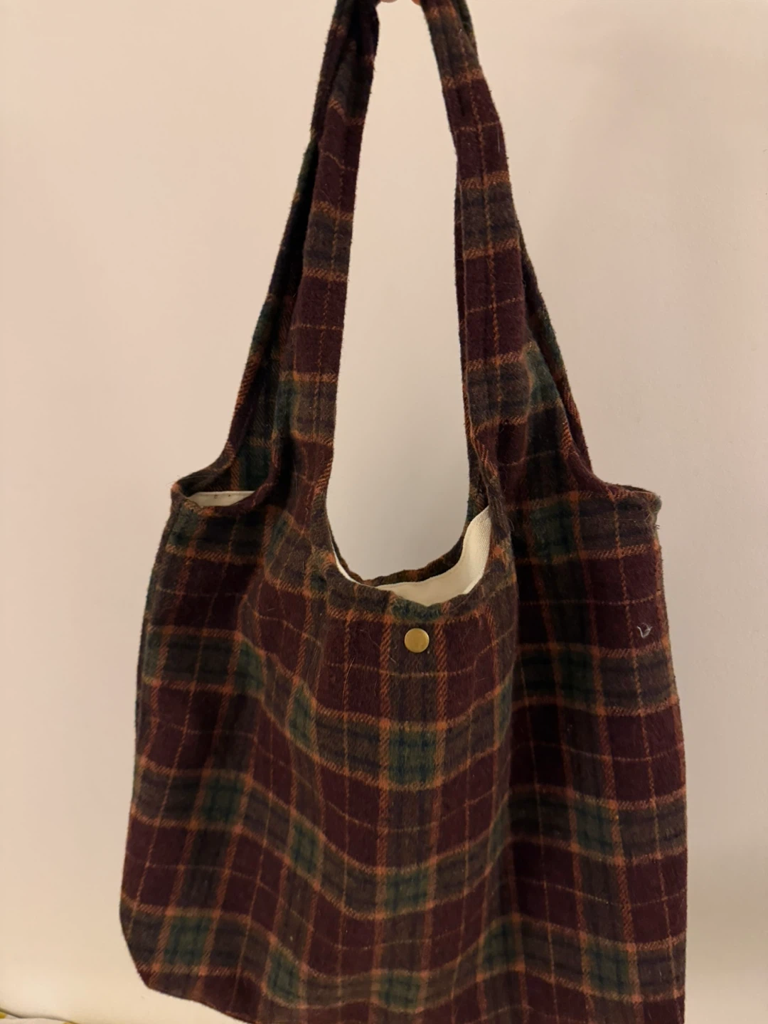 Handmade Plaid Shoulder Bag - photo 2