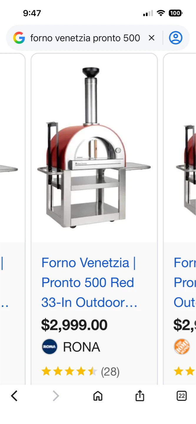 Forno Venezia Wood Fired Pizza Oven