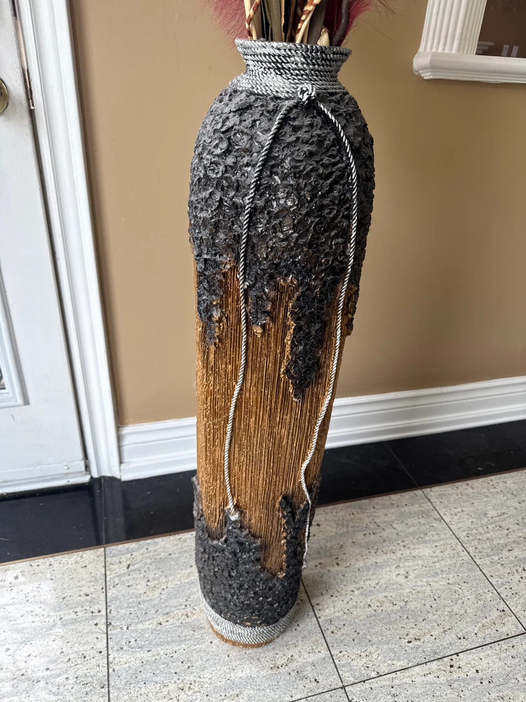 Tall Decorative Floor Vase with Dried Stems - photo 3