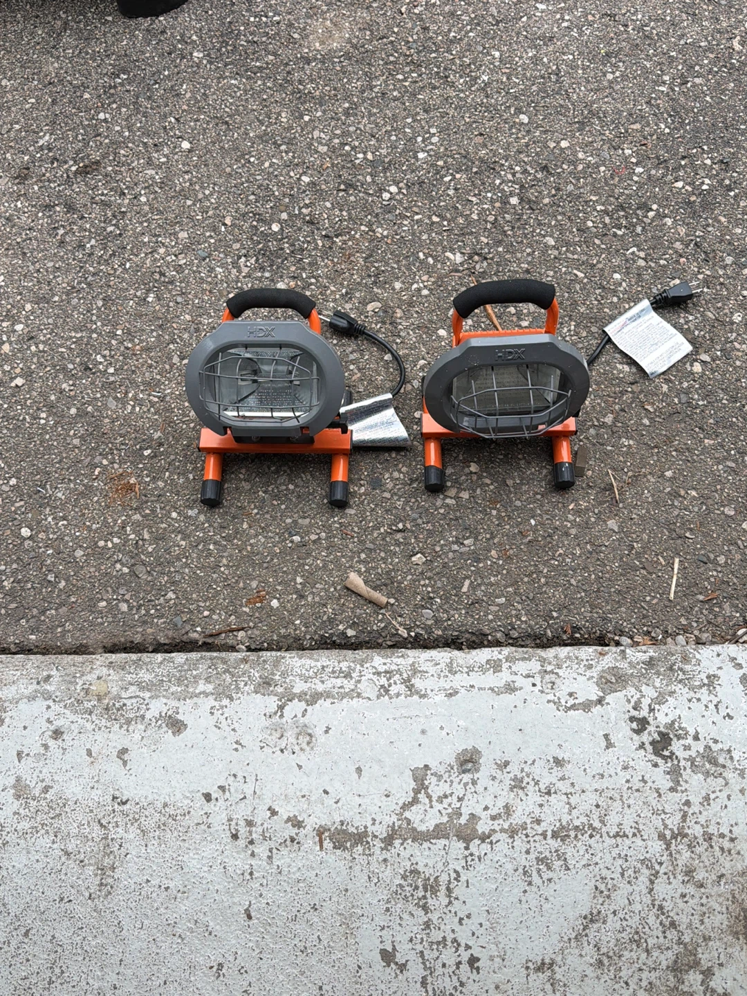 Two (2) HDX Work Lights