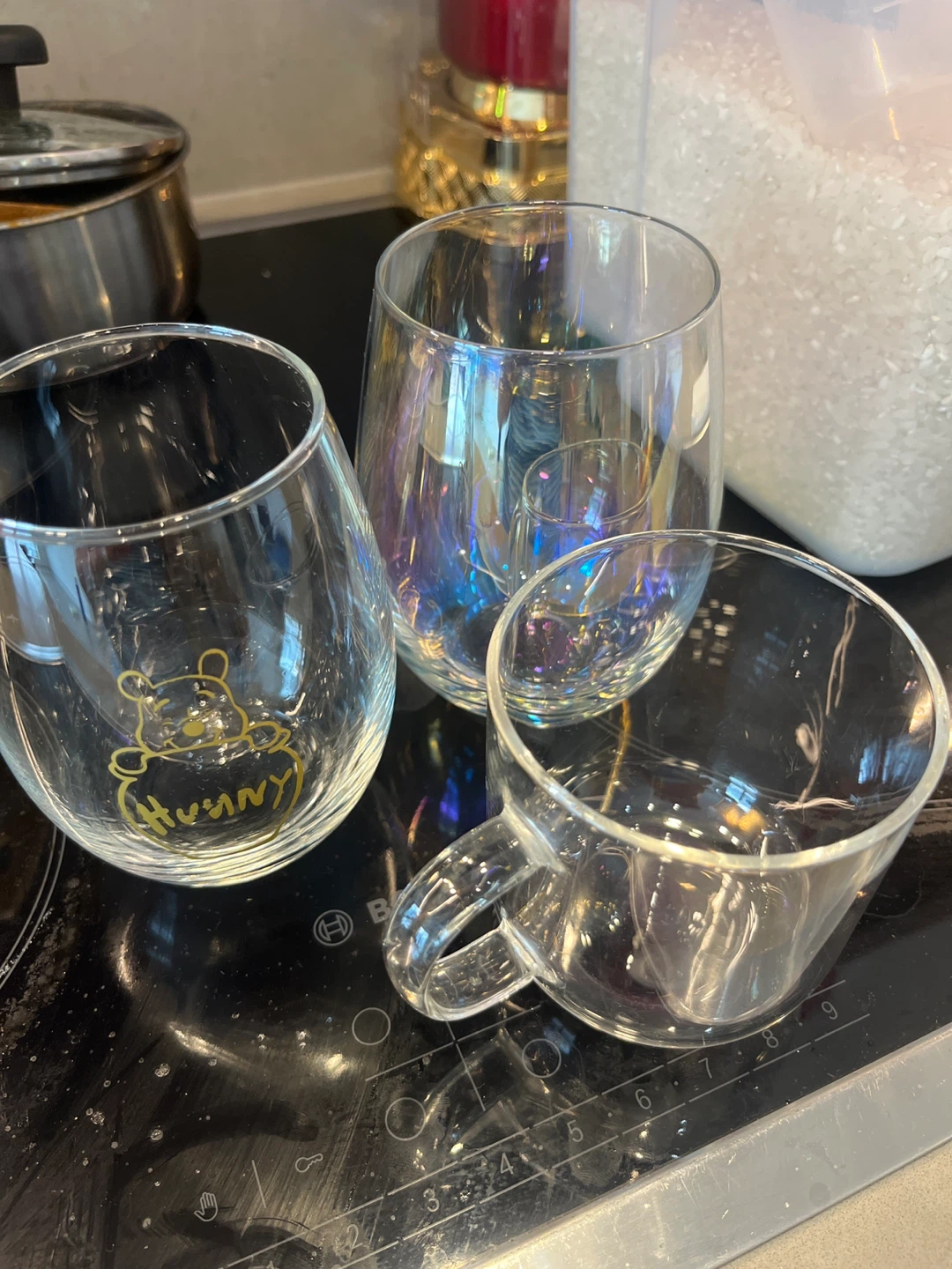 Winnie the Pooh and Iridescent Glassware Set