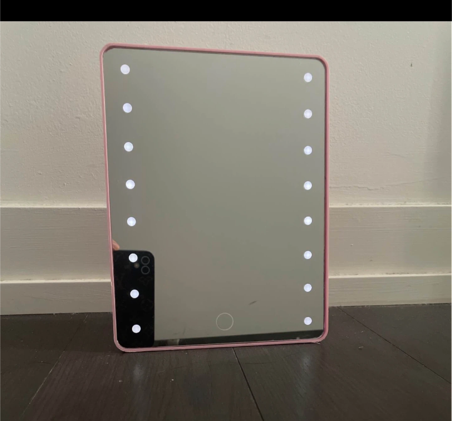 22*17cm Pink Lighted Makeup Mirror - photo 2