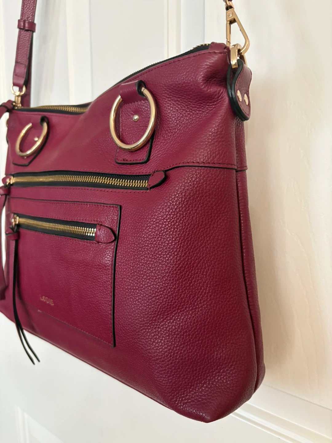Lodis Bryant Top Grain Tumbled Leather Satchel - photo 2