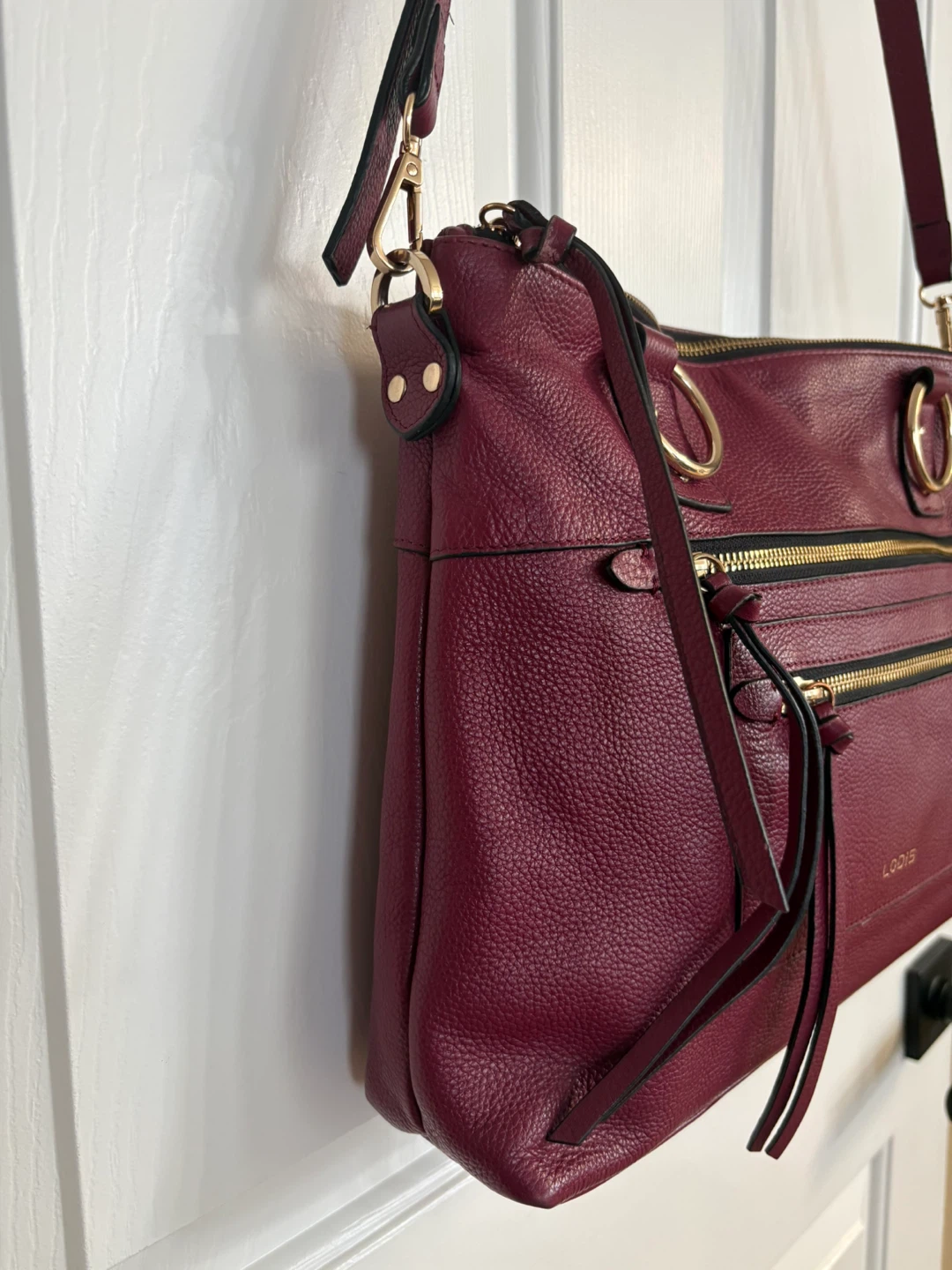 Lodis Bryant Top Grain Tumbled Leather Satchel - photo 3