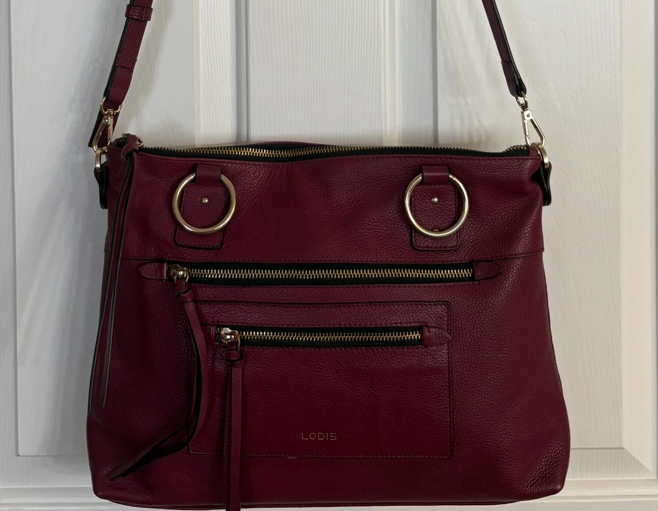Lodis Bryant Top Grain Tumbled Leather Satchel - photo 4