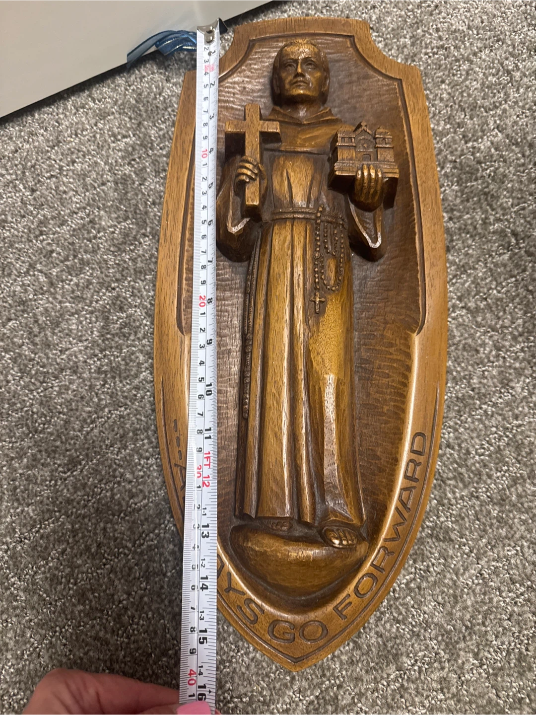 Father Junipero Serra Wood Carving - photo 4