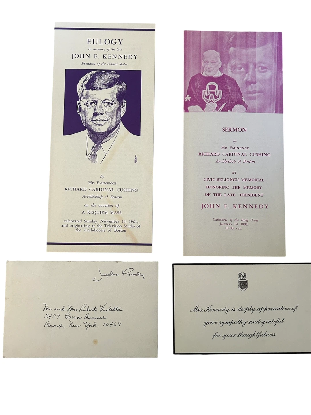 JFK Memorial Col. 1963–‘64 Historical Ephemera + “Four Days” Bk - photo 4