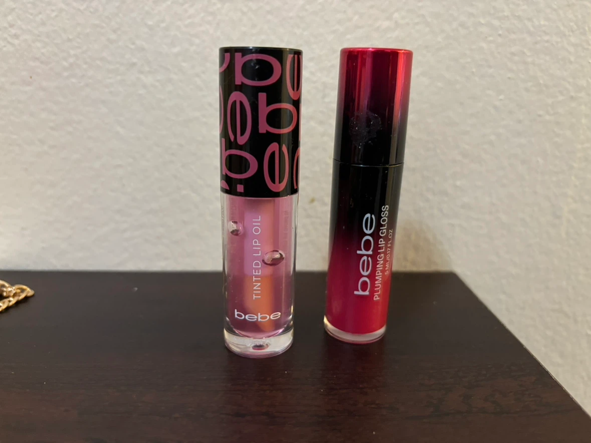 NEW-Bebe Tinted Lip Oil & Plumping Lip Gloss Set