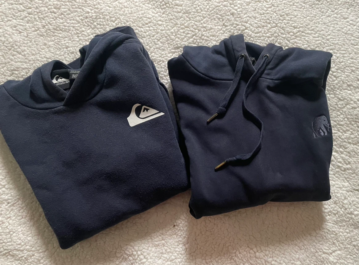 Quiksilver & Banana Republic Hoodies - Navy