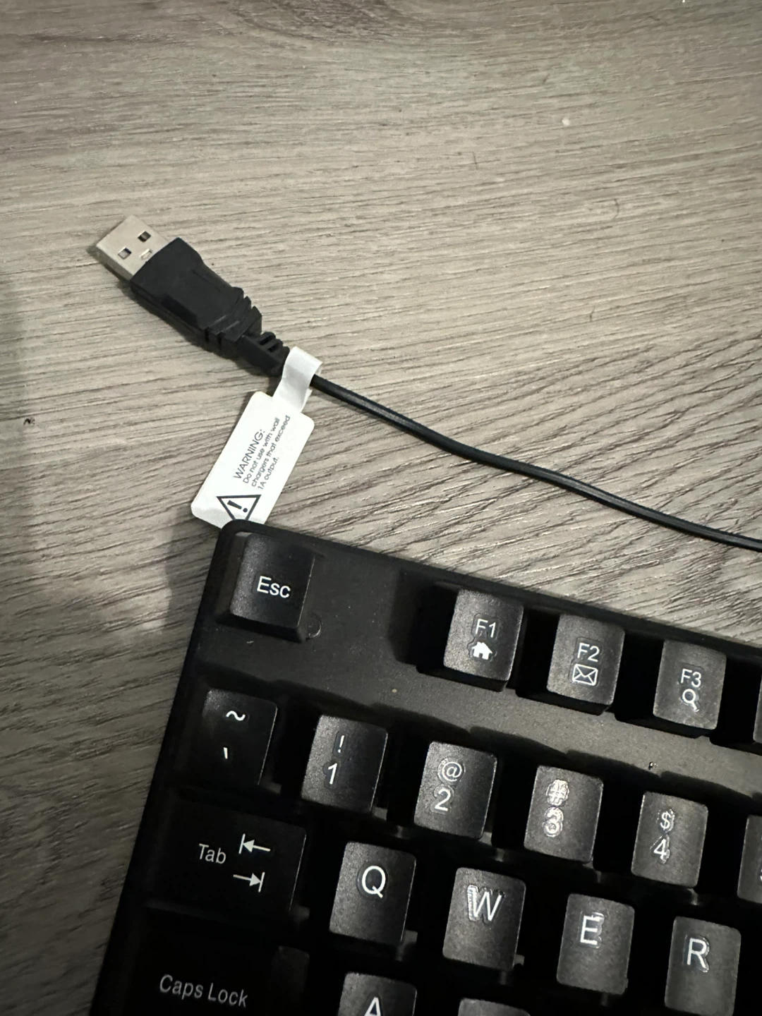 USB Wired Keyboard Black NEW - photo 3