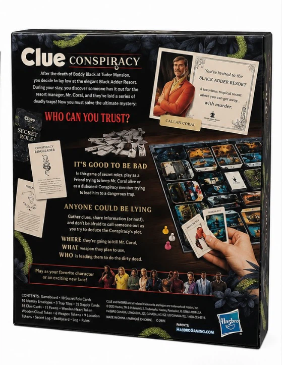 Clue Conspiracy Secret Role Game by Hasbro Gaming - photo 2
