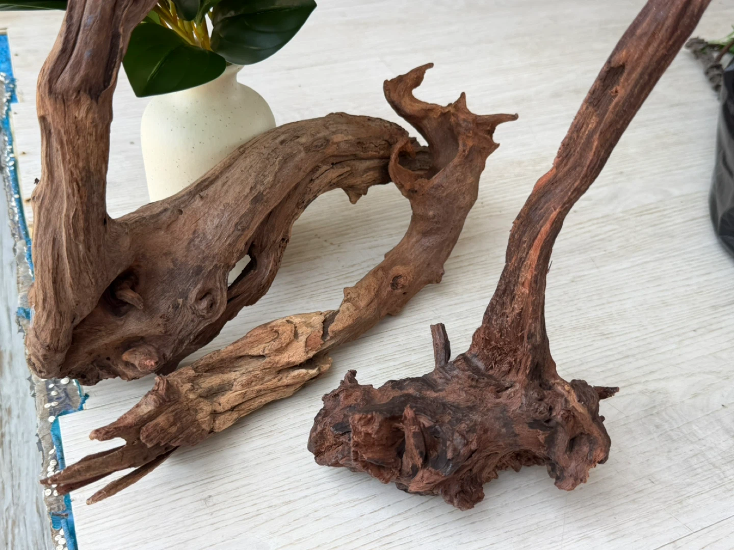 Lot of 3 Natural Driftwood Pieces for Aquarium or Decor